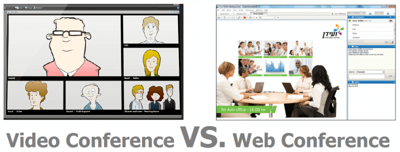 sự khác biệt giữa web conference và video conference