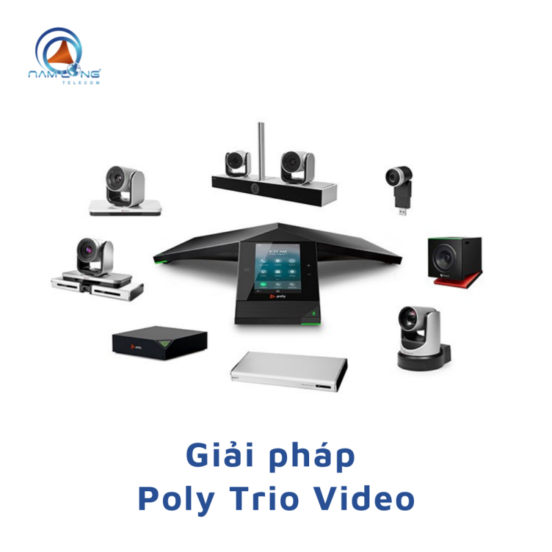 Giải pháp họp trực tuyến Poly Trio Video
