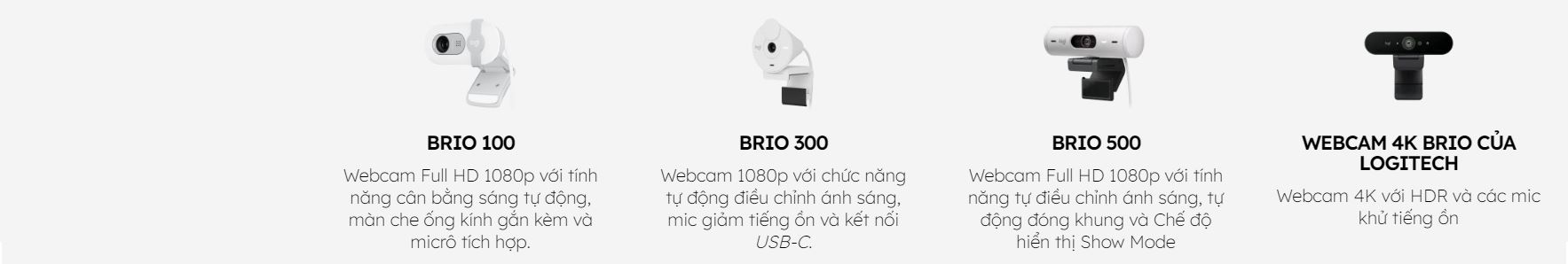 Webcam Logitech BRIO series